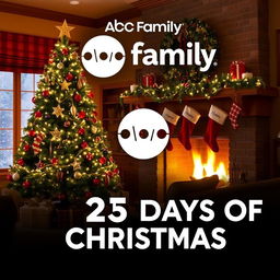 A festive scene celebrating ABC Family's 25 Days of Christmas