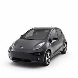 Create a simple, black electric car