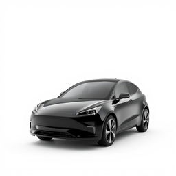 Create a simple, black electric car