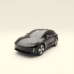 Create a simple, black electric car