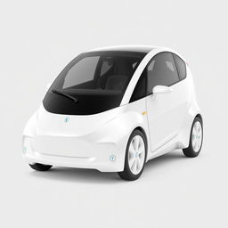 Create a simple, white electric car