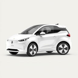 Create a simple, white electric car