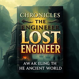 Create a novel cover for a story titled 'Chronicles of the Lost Engineer: Awakening the Ancient World'