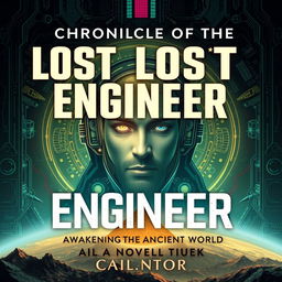 Create a novel cover for a story titled 'Chronicles of the Lost Engineer: Awakening the Ancient World'