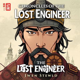 Create a novel cover for a story titled 'Chronicles of the Lost Engineer: Awakening the Ancient World'