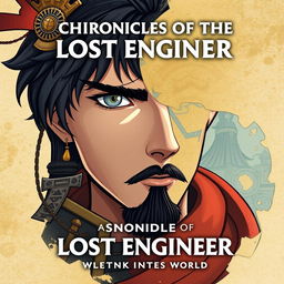 Create a novel cover for a story titled 'Chronicles of the Lost Engineer: Awakening the Ancient World'