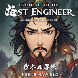 Create a novel cover for a story titled 'Chronicles of the Lost Engineer: Awakening the Ancient World'