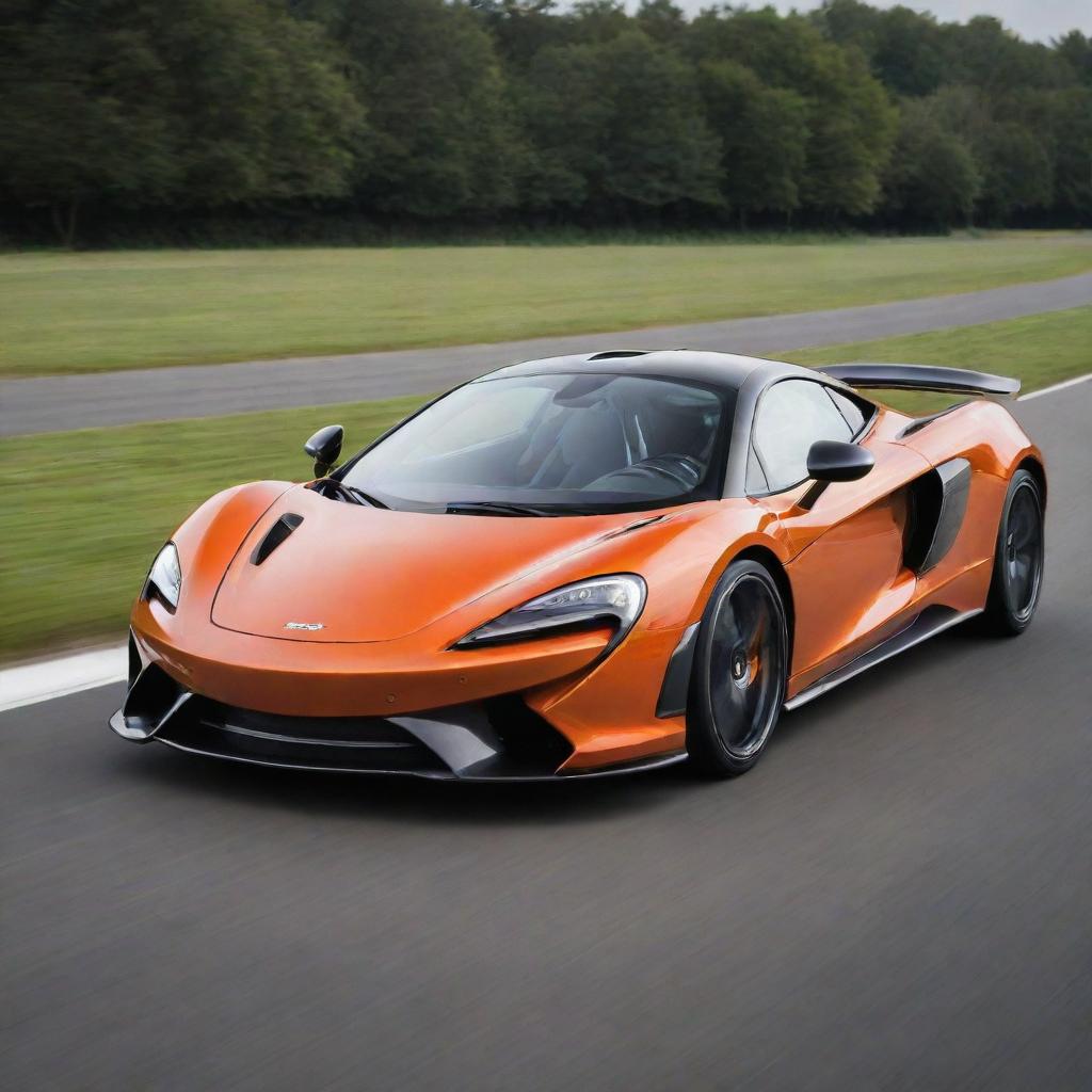 A unique fusion of the aerodynamic, sporty lines of a McLaren supercar with the compact design and playful charm of a Mini.