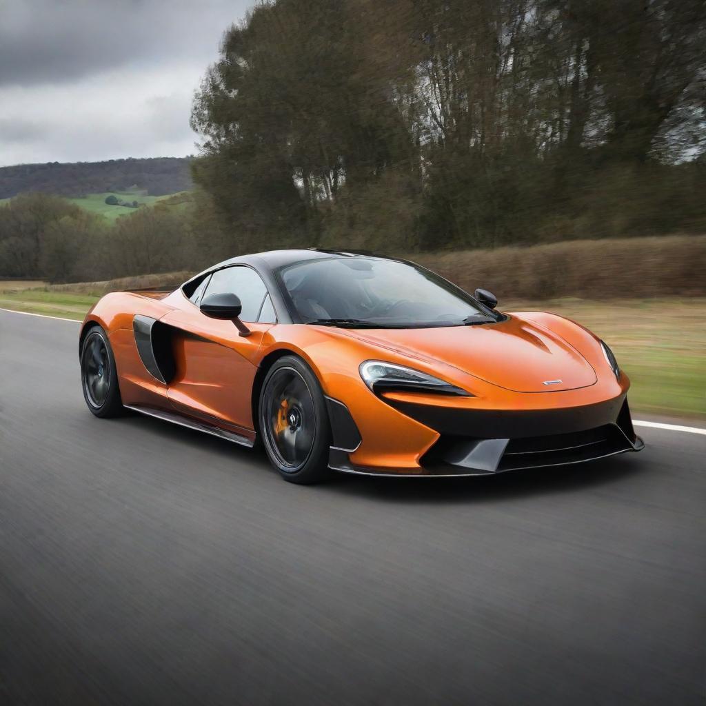 A unique fusion of the aerodynamic, sporty lines of a McLaren supercar with the compact design and playful charm of a Mini.