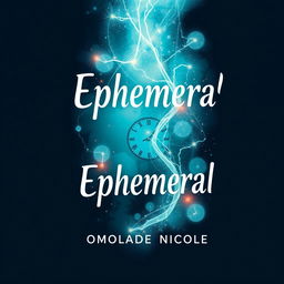 A captivating book cover illustrating the concept of 'Ephemeral' as it relates to time being temporary and the urgency of time