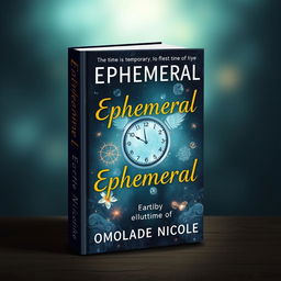 A book cover illustrating the concept of 'Ephemeral' as it relates to time being temporary and the urgency of time