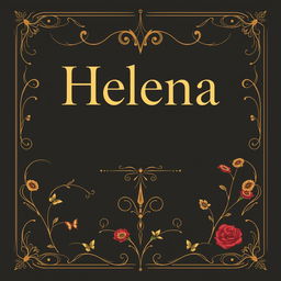 Crie uma capa de livro com o título 'Helena'