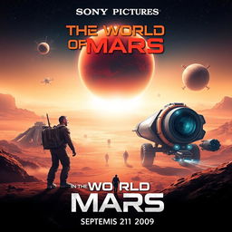 A cinematic movie poster for a Sony Pictures film titled 'The World of Mars,' released on September 21, 2009