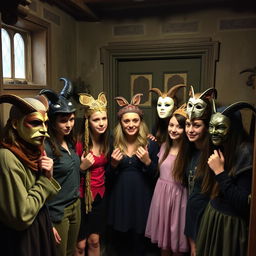 A group of theatre students discovers a series of enchanted masks in an old, dusty attic