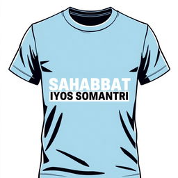 A design for a political party t-shirt with the name 'SAHABAT IYOS SOMANTRI'