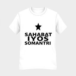 A design for a political party t-shirt with the name 'SAHABAT IYOS SOMANTRI'