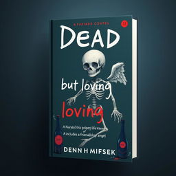 Create a book cover for a novel titled 'Dead, but loving it'