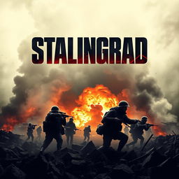 A dramatic movie poster inspired by the Stalingrad movie