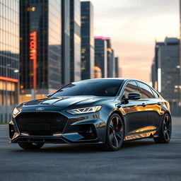 A sleek and futuristic 2025 Ford Falcon taking inspiration from the 2016 FGX Falcon