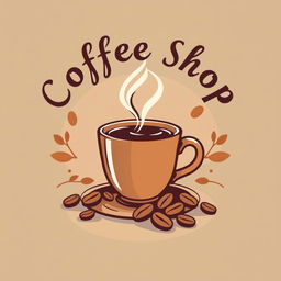 Create a t-shirt design featuring a cozy coffee shop theme