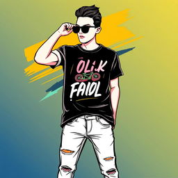 Create a trendy and cool t-shirt design that appeals to modern fashion