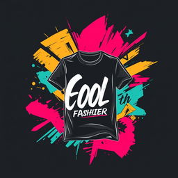 Create a trendy and cool t-shirt design that appeals to modern fashion