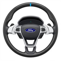 A detailed design of a 2025 Ford Falcon steering wheel taking inspiration from the 2016 FGX Ford Falcon