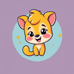 A cute cartoon design for a t-shirt featuring a playful character