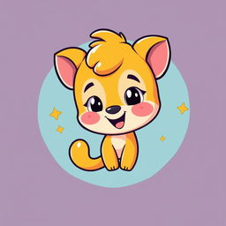 A cute cartoon design for a t-shirt featuring a playful character