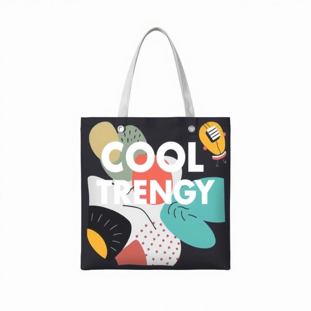 A cool and trendy tote bag design