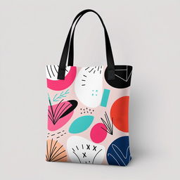 A cool and trendy tote bag design