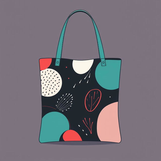 A cool and trendy tote bag design