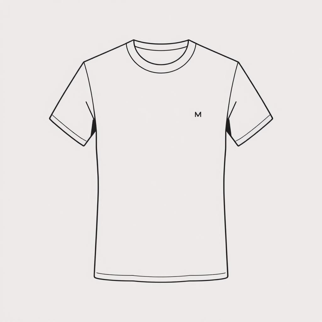 A simple t-shirt design that is clean and minimalistic