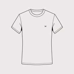 A simple t-shirt design that is clean and minimalistic