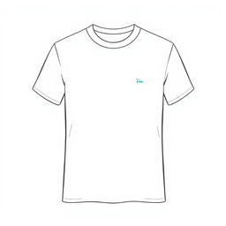 A simple t-shirt design that is clean and minimalistic