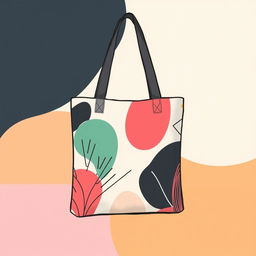 A cool and trendy tote bag design