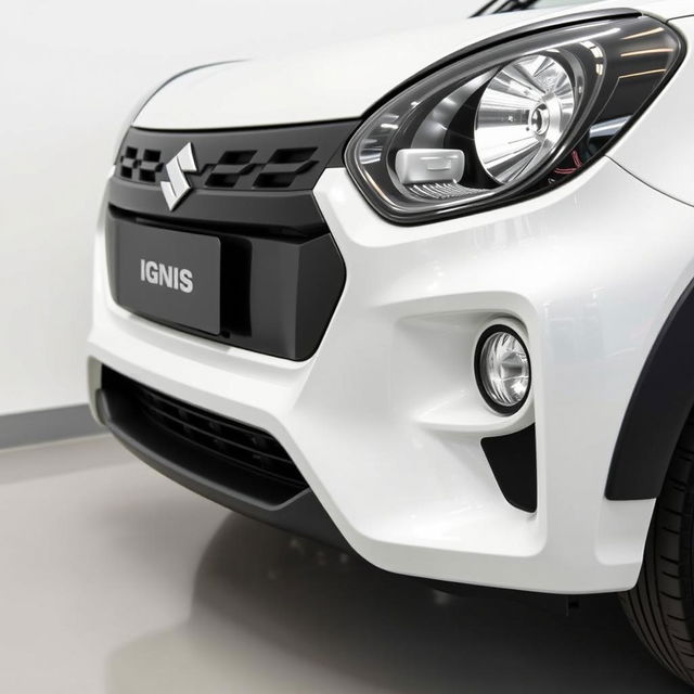 A high-resolution image of the new bumper on a Suzuki Ignis