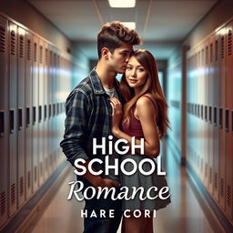 Create a book cover for a high school romance novel