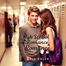 Create a book cover for a high school romance novel