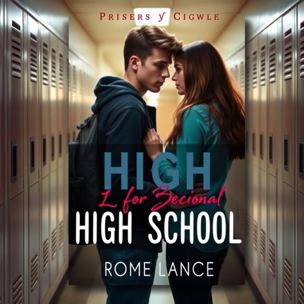 Create a book cover for a high school romance novel