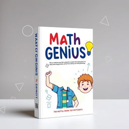 Create a compelling eBook cover titled 'Math Genius'