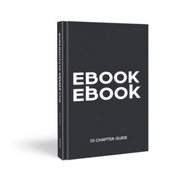 Create an image of an ebook cover that is simple and precise, detailing a 10-chapter guide