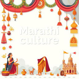 Create an image that showcases Marathi culture