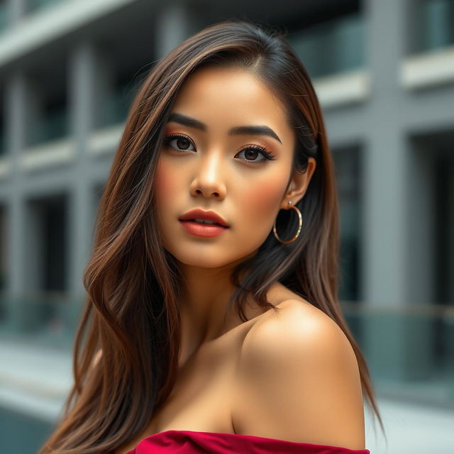 A very sensual and attractive woman from Singapore, captured in a portrait