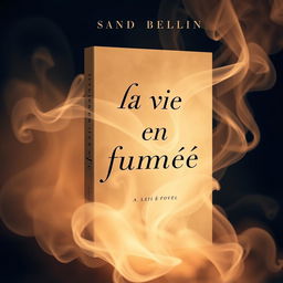 Create a book cover for a novel titled 'La vie en fumée'