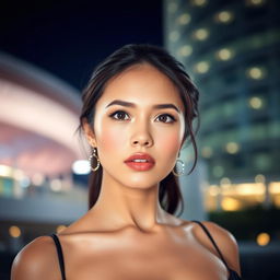 A very sexy and attractive woman from Singapore, captured in a portrait