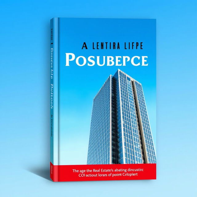 A professional book cover design featuring a high-rise building