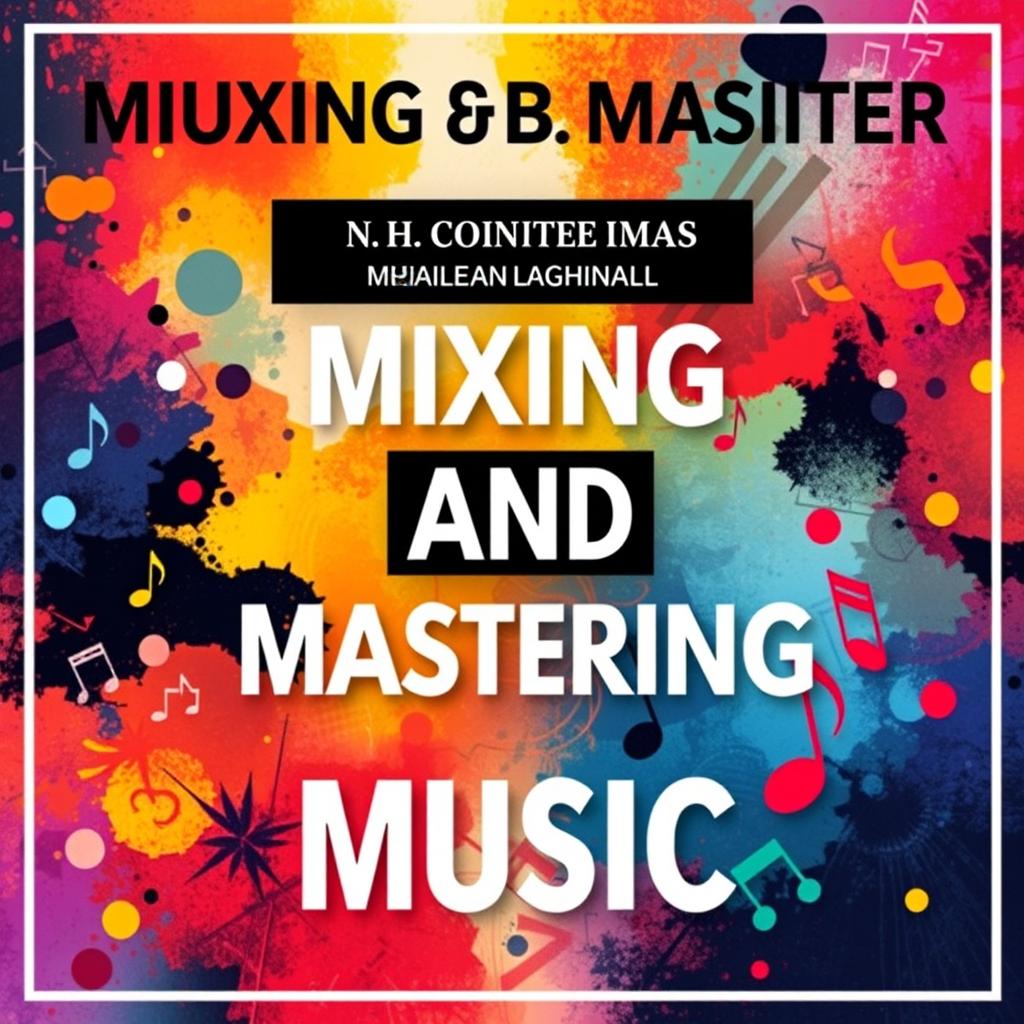 A vibrant and artistic cover image representing the themes of mixing and mastering music