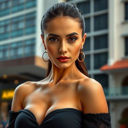 A very sexy and attractive Colombian woman, captured in a portrait