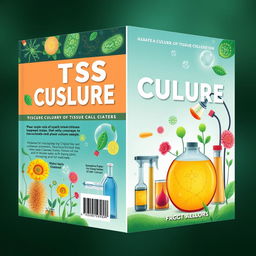 A book cover design for a book about tissue culture